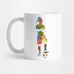 Girl Soccer Player Mug